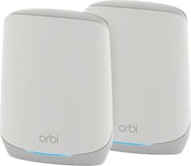 router Wi‑Fi mesh Netgear Orbi RBK762S-100EUS shpejtësi 5Gbps 3-6 porta set 2-pjesësh e bardhë