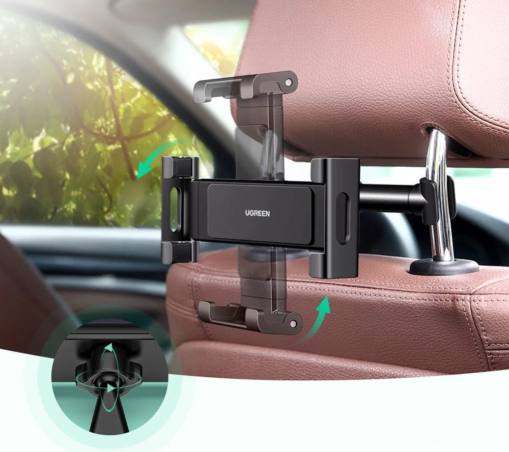 Mbajtës për kokë ulëse makine Ugreen LP160 për celular/tablet, i zi