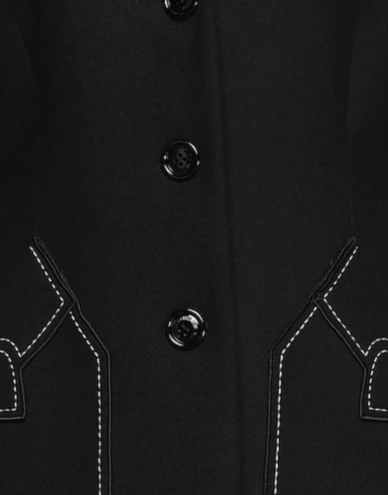 Pallto për femra Love Moschino, e zezë