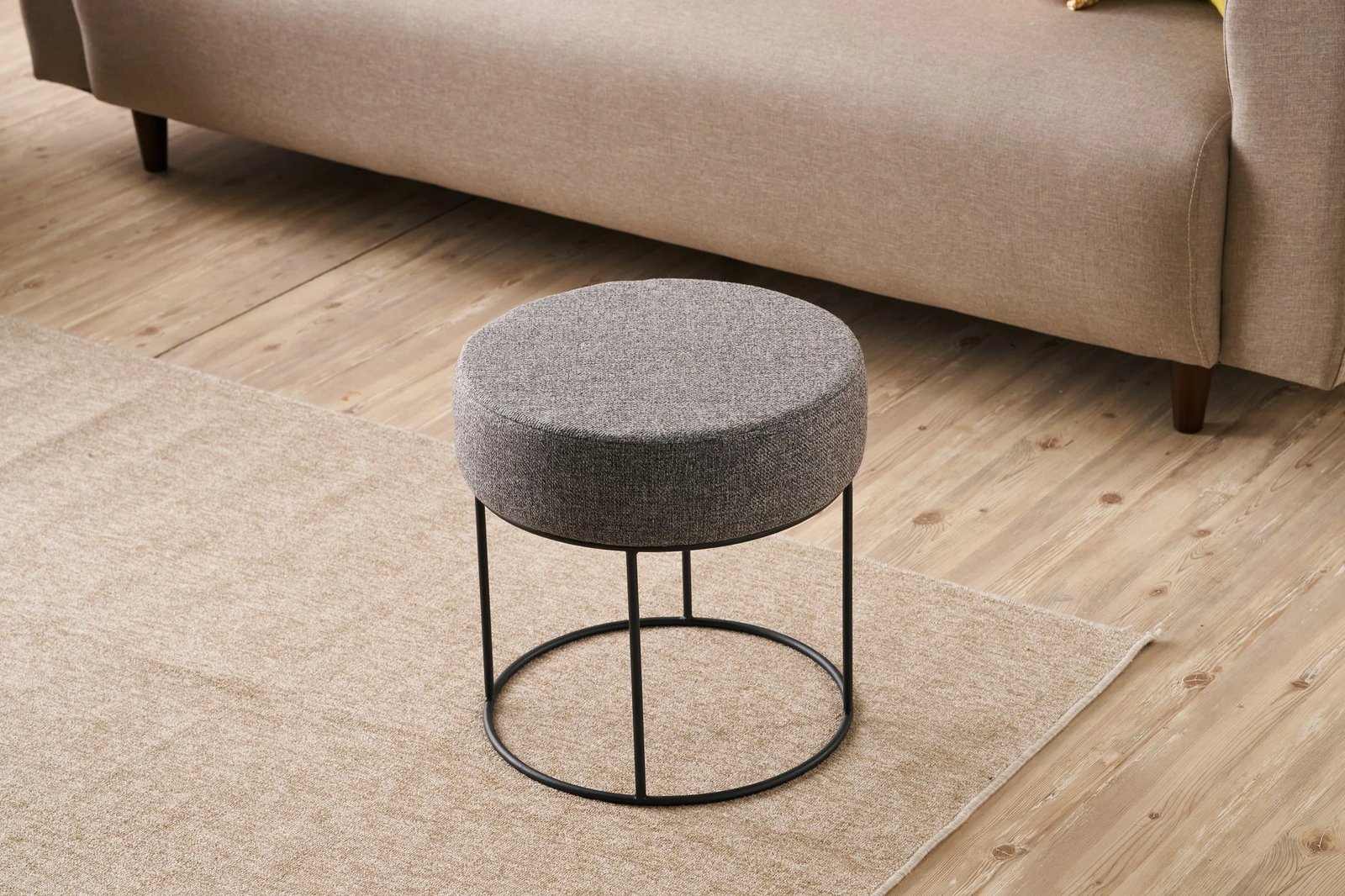 Puf Atelier del Sofa, ngjyrë antracit, Didim