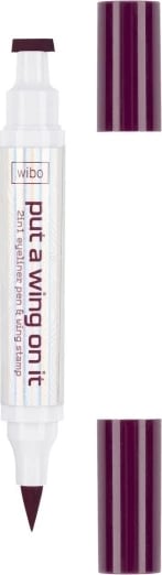 Eyeliner me stampë Wibo Put A Wing On It për femra 01 burgundy, 1 copë