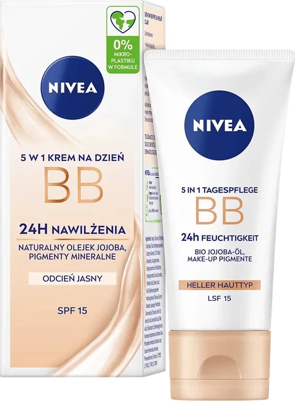 BB krem për fytyrë Nivea 5w1 Day Light për femra, Jasny, 50ml
