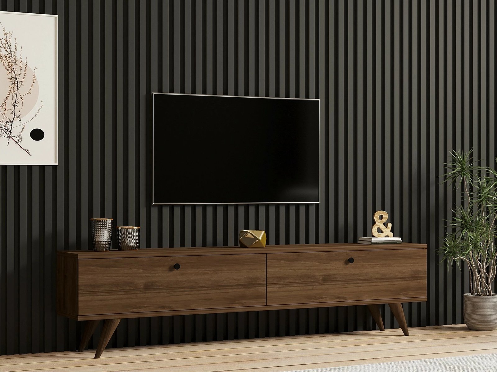 Komodë TV Hanah Home, Paris, ngjyrë arre