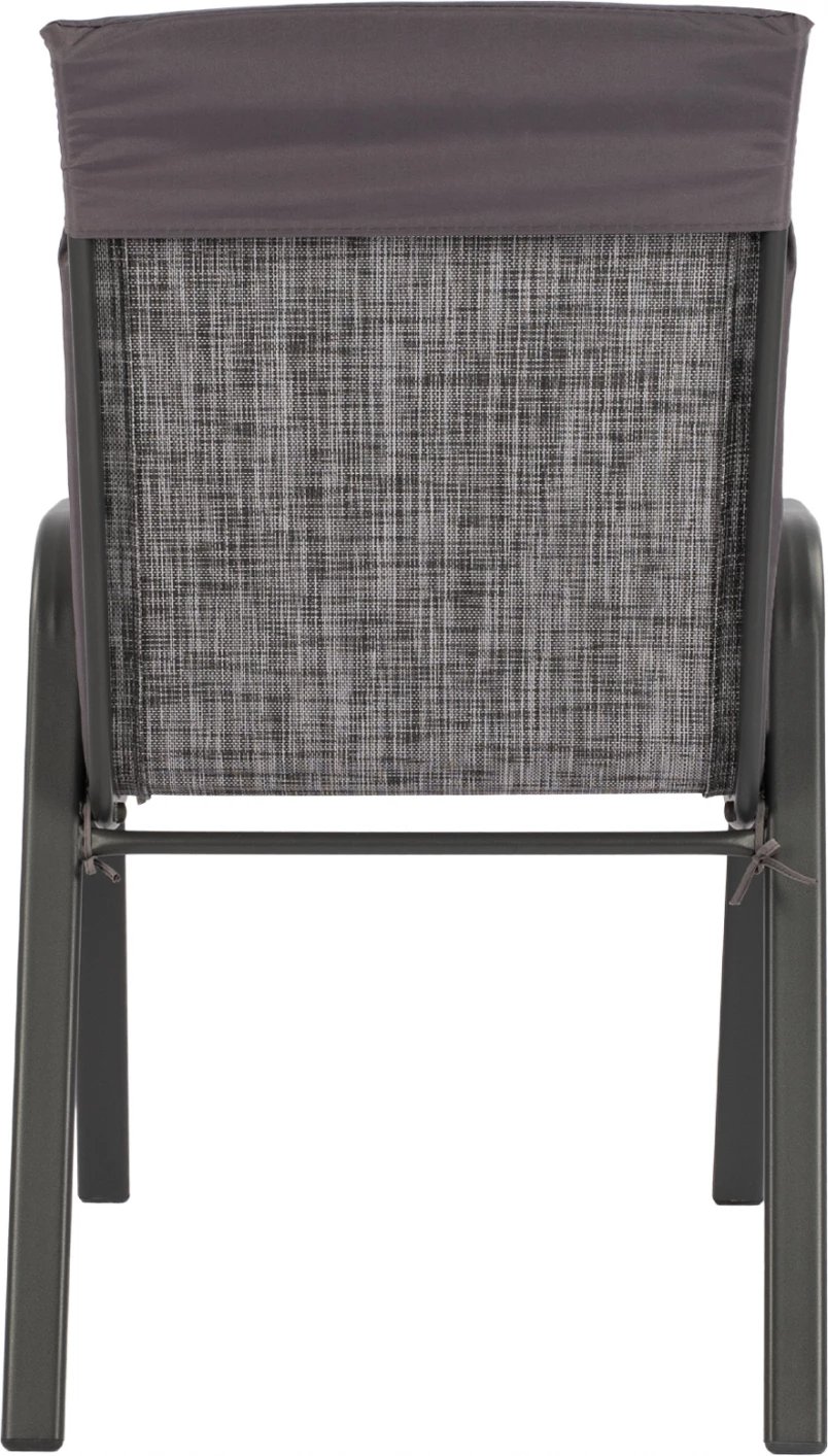 Karrige për jashtë Leon, ngjyrë metalike gri me jastëk gri, FH10573.01, 54x70x93 cm