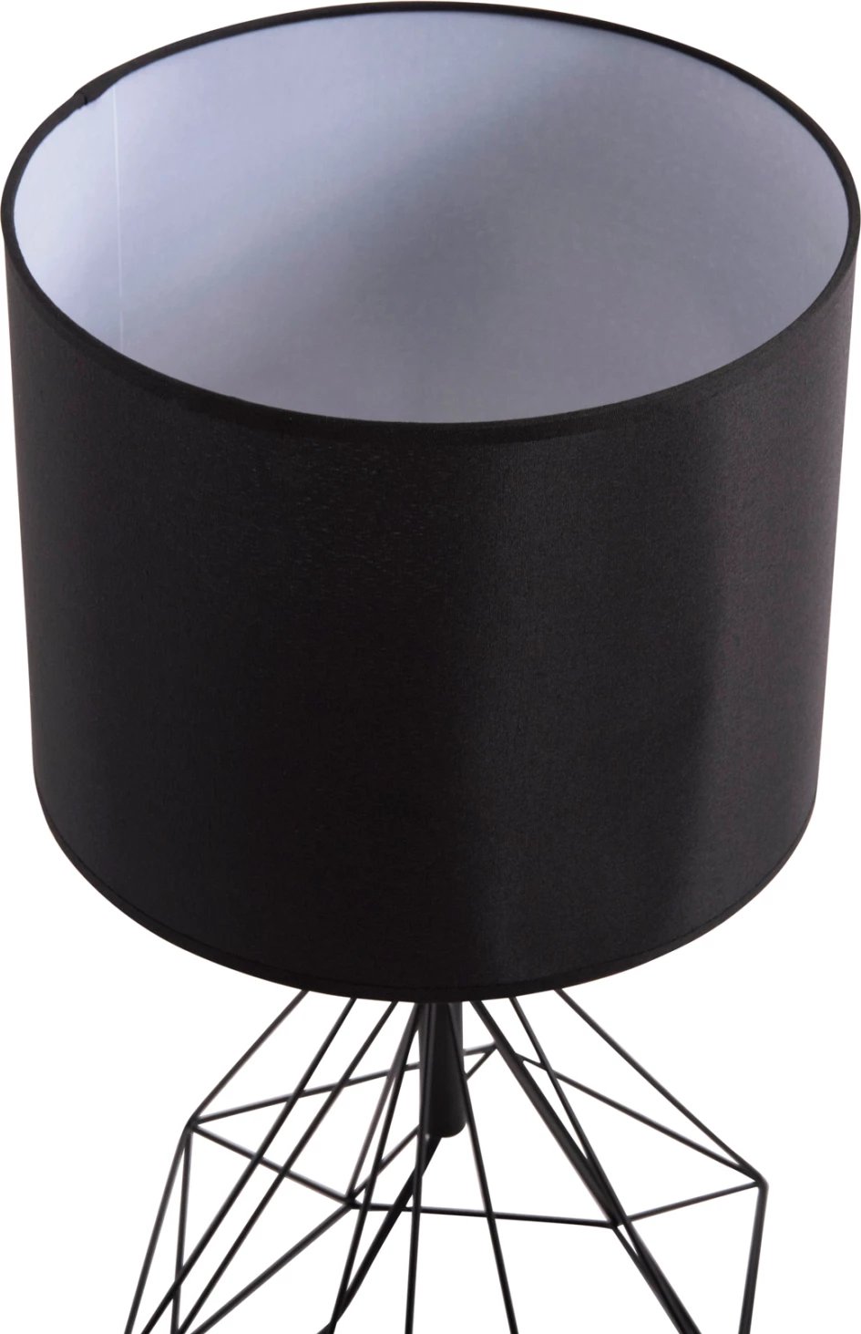 Llambë tavoline GEILO FH7416.11, metal i zi, kapak PVC i zi, 25x48.5cm