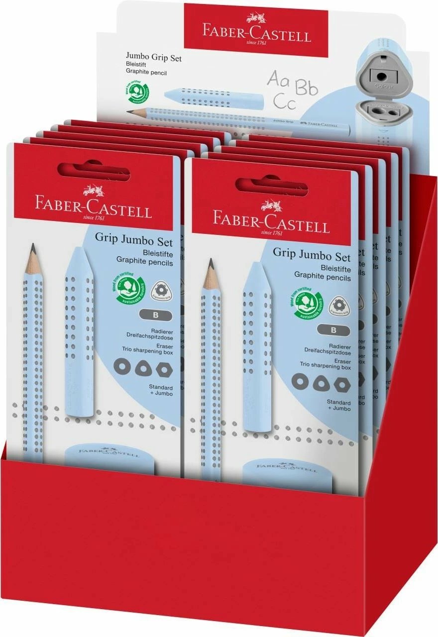 Laps grafiti Faber-Castell 580084, B, trekëndësh, kaltër