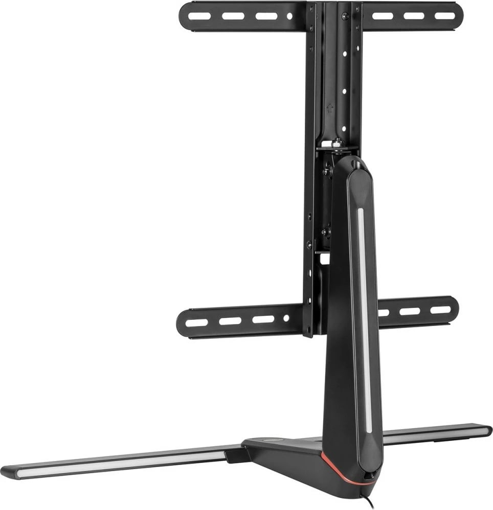 Mbajtës gaming për monitor Maclean RS167, për tavolinë, me ndriçim LED, i zi