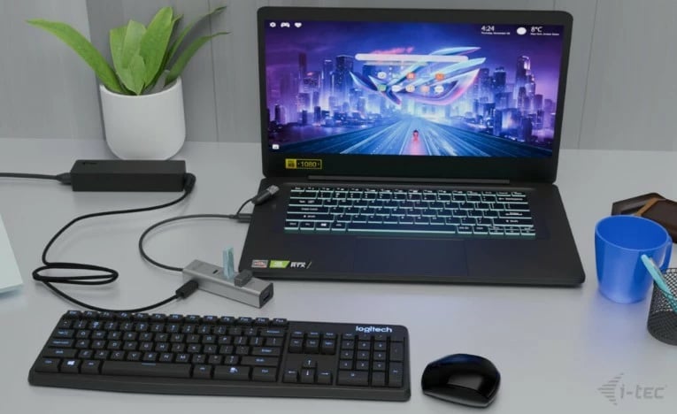 HUB metalik i-tec CAHUBMETAL2A2CPD, 2x USB-C, 2x USB-A, Power Delivery 85W, zi