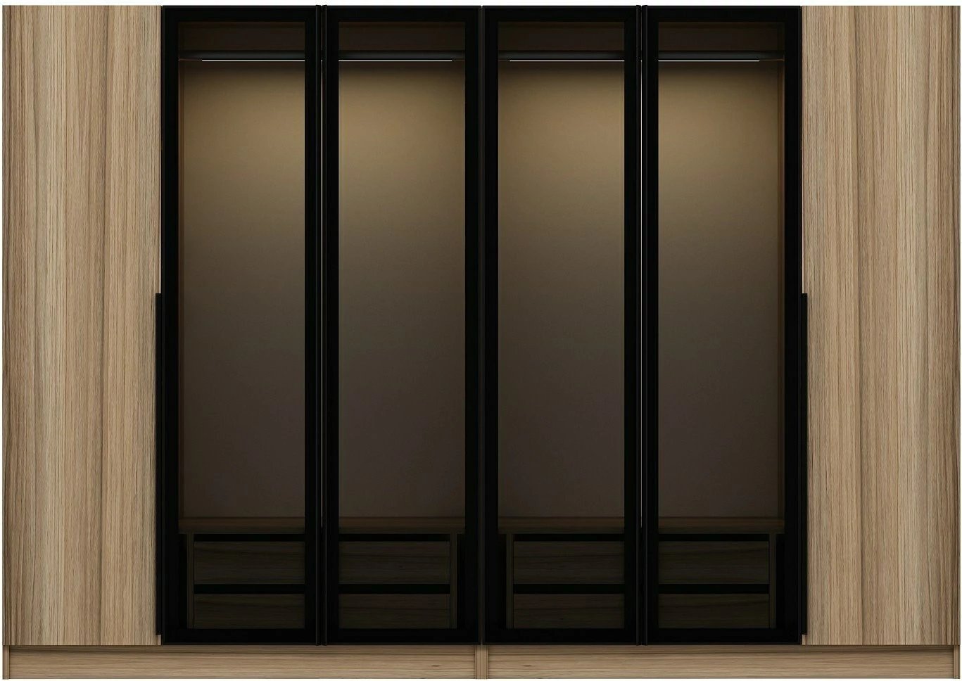 Dollap Skye Decor, ngjyrë fume, Kale Plus - 7821