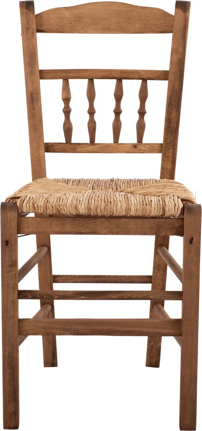 Karrige tradicionale me kashtë, ngjyrë arre, FH10258.01