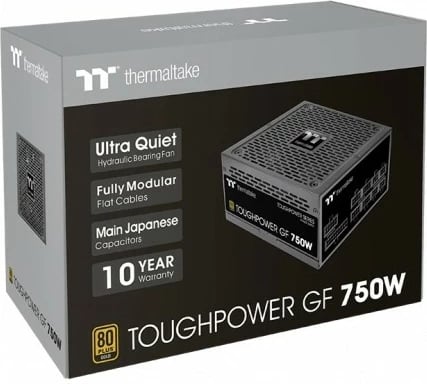 Kasë furnizimi Thermaltake ToughPower GF 750W, Modular, 80 PLUS Gold, e zezë