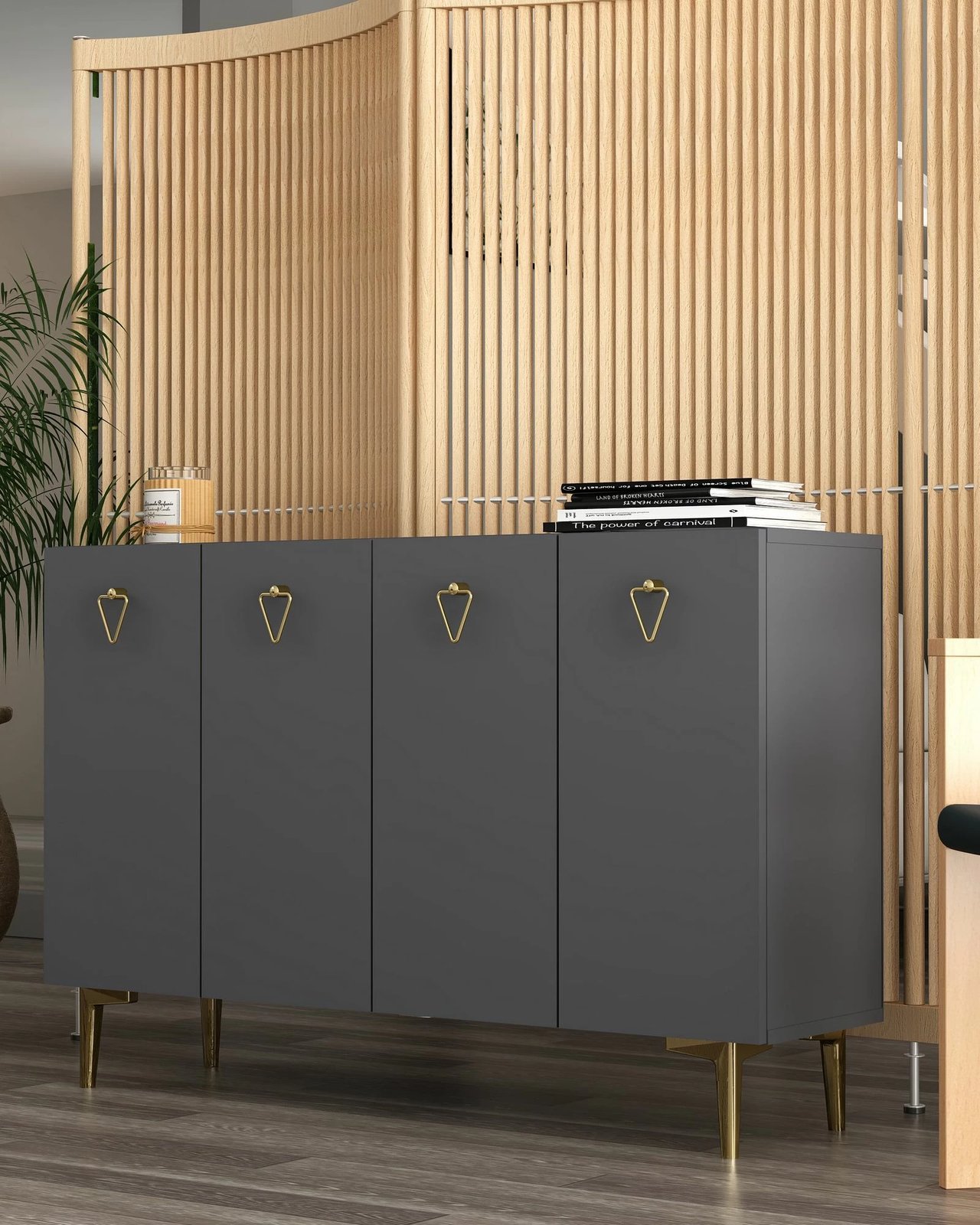 Konsolë Skye Decor, Leyla, anthracite, ari