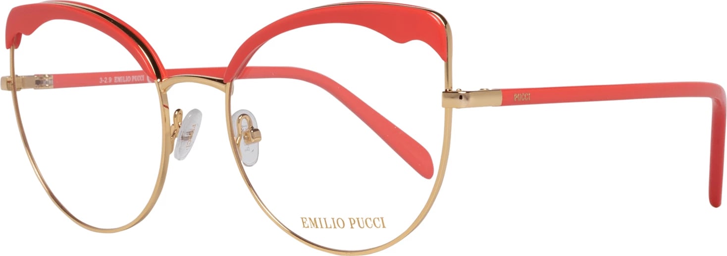 Korniza optike për femra Emilio Pucci, portokalli