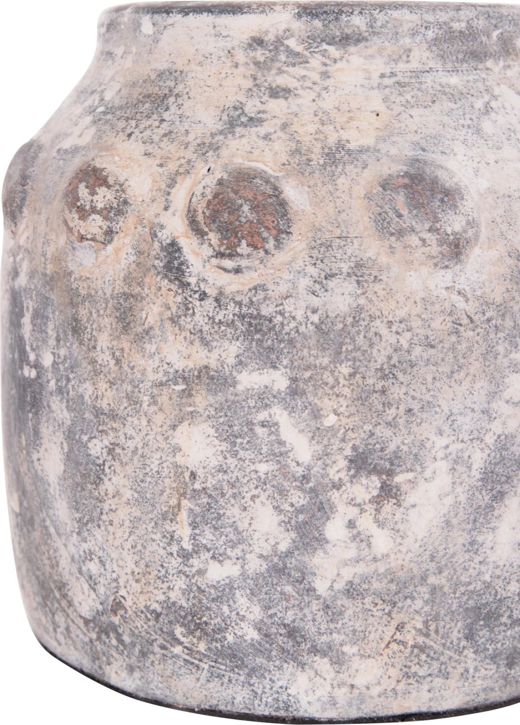 Vazo dekorative tavoline, terrakote, ngjyrë gri, VERMO FH4392, 20x19cm Vazo dekorative tavoline, terrakote, ngjyrë gri, VERMO FH4392, 20x19cm