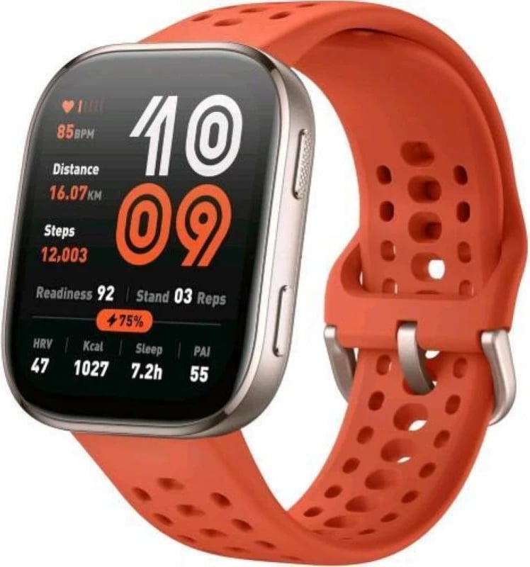 Smartwatch Xiaomi Amazfit BIP 6, thirrje zanore BT, e kuqe