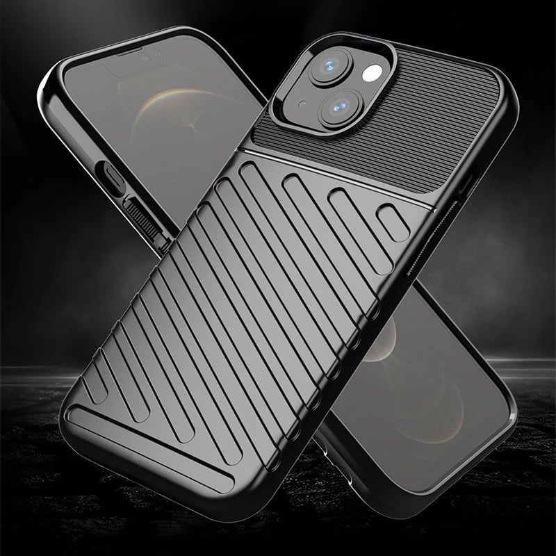 Mbështjellës Hurtel Thunder Case për iPhone 13 mini, TPU, Blu
