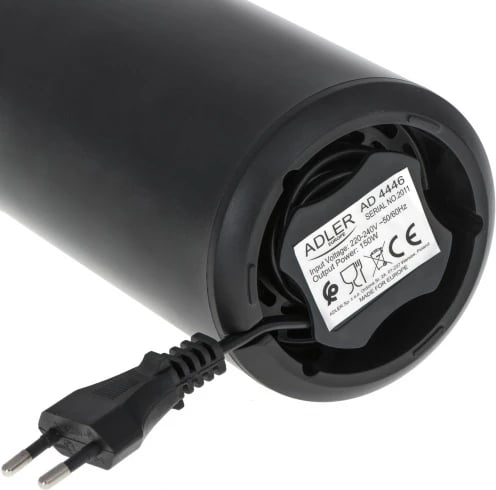 Bluarëse kafeje elektrike, Adler AD 4446, 150 W, 75 g, enë metalike, kapak transparent, e zezë me të artë Bluarëse kafeje elektrike, Adler AD 4446, 150 W, 75 g, enë metalike, kapak transparent, e zezë me të artë
