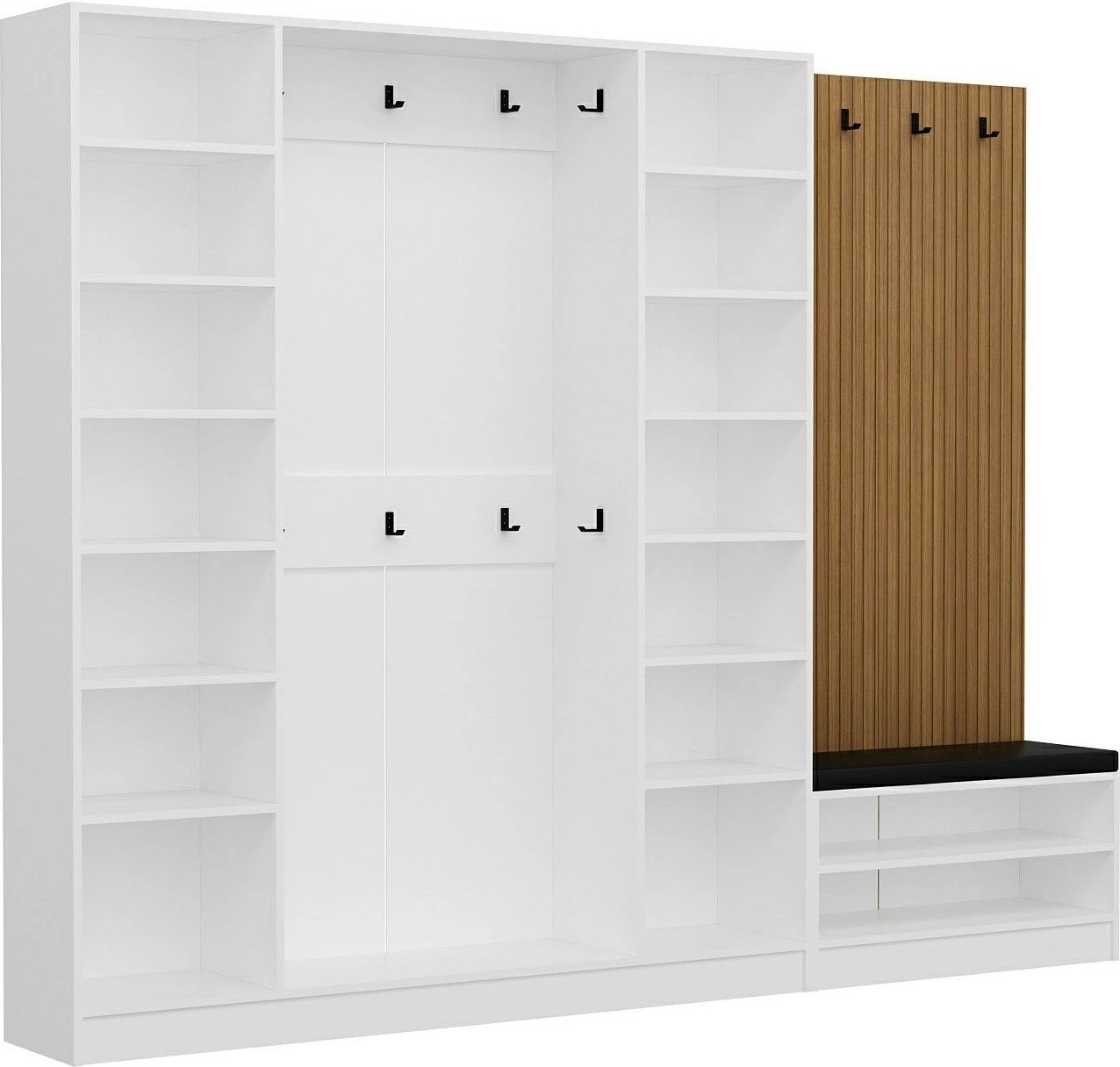 Stendë korridori Skye Decor, Noah, anthracite, 270x210x35cm, 8 pjesë