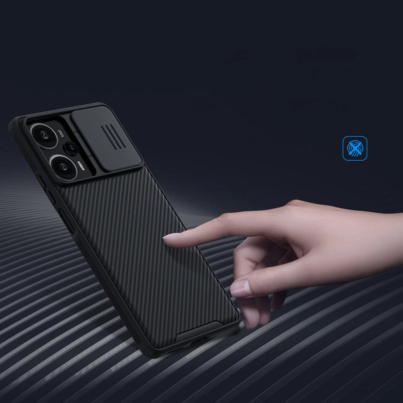 Mbështjellës Nillkin CamShield Pro për Xiaomi Redmi Note 12 Turbo / Poco F5, i zi
