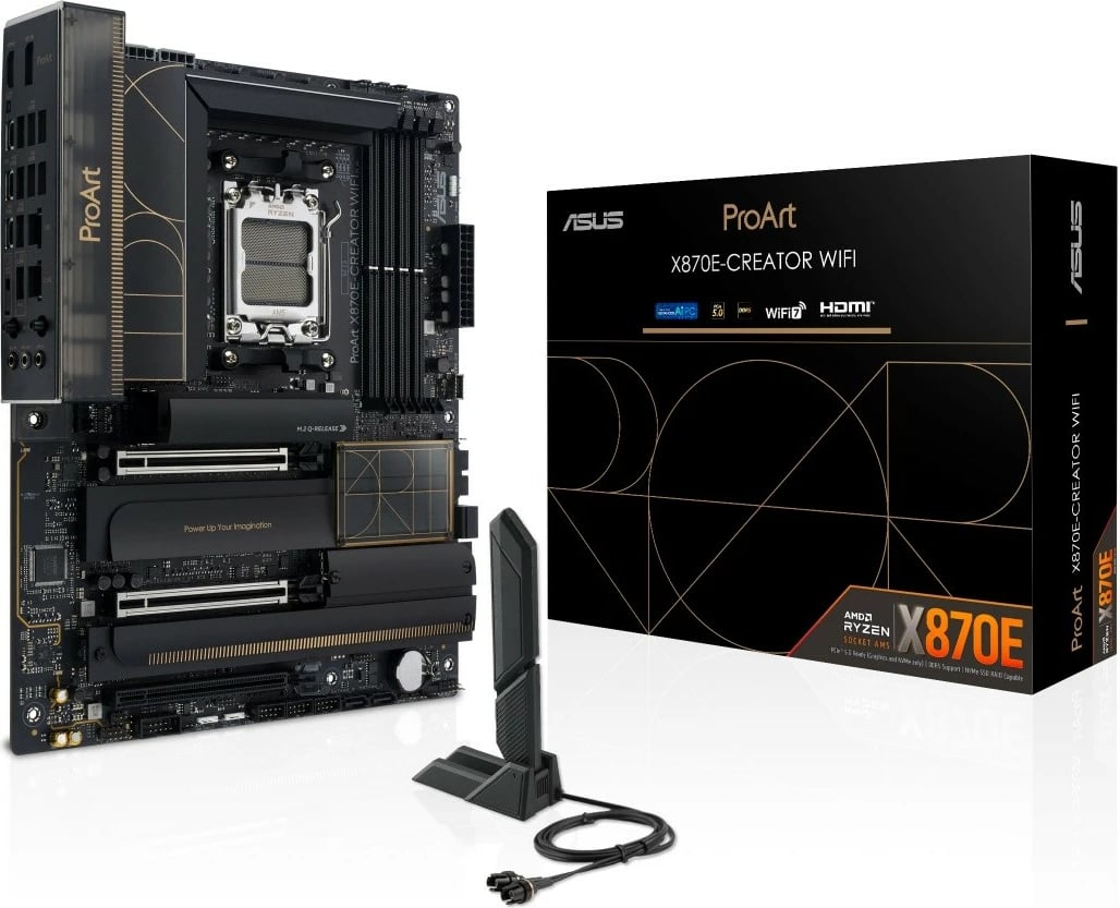 Pllakë amë Asus ProArt X870E-CREATOR WIFI, Socket AM5, DDR5, PCIe 5.0, WiFi 7, e zezë