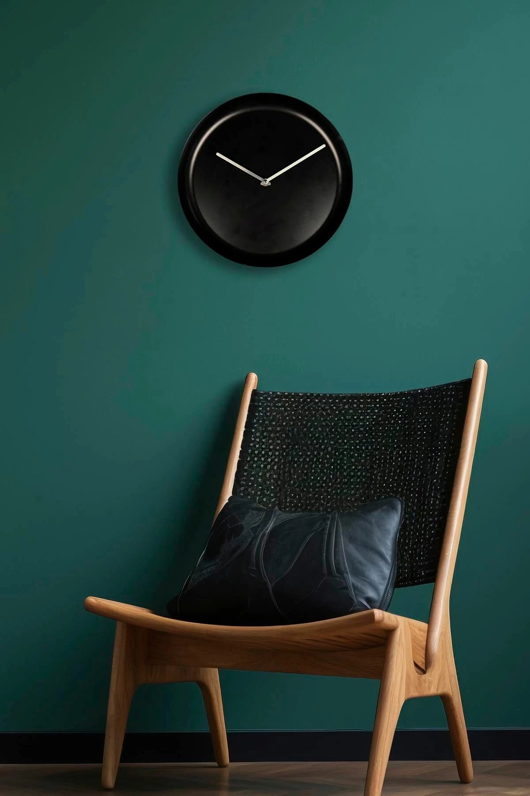 Orë muri dekorative prej metali, Wallity, 30Sivmet, e zezë