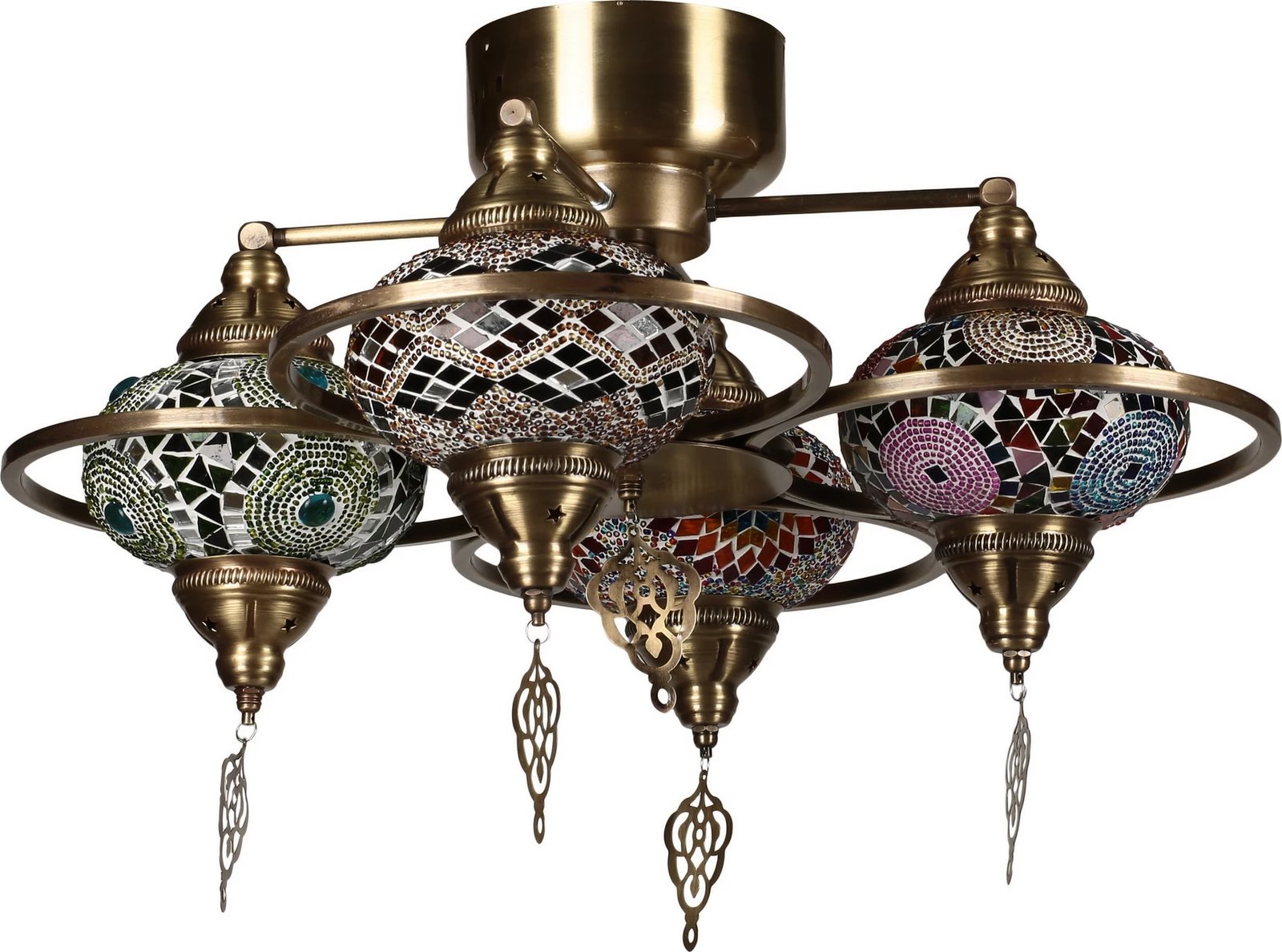 Llambë tavani mozaik, shumëngjyrëshe, Opviq Yeni Macellan, 4 copë, 7788-4