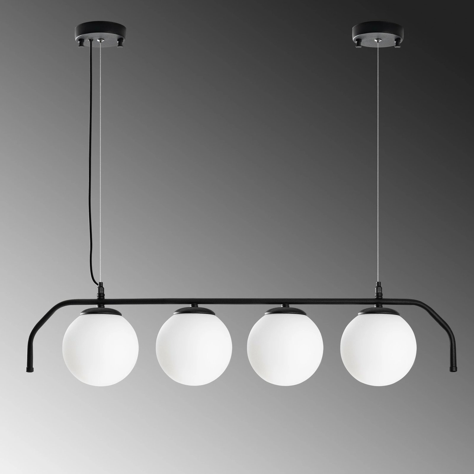 Llambë tavani Opviq, Antler, e zezë, 30-120cm