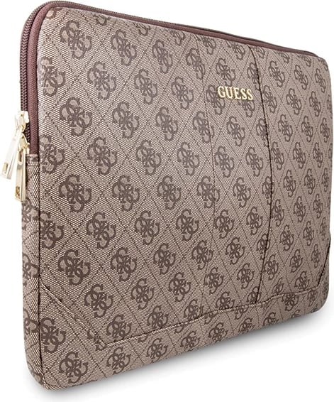 Mbështjellës laptopi Guess 4G Uptown, deri 13", Kafe