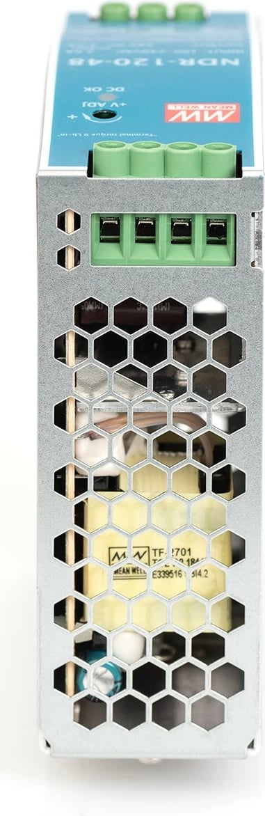 Furnizues energjie industrial Digitus 48V DC 120W kasë metalike gjelbër/argjend
