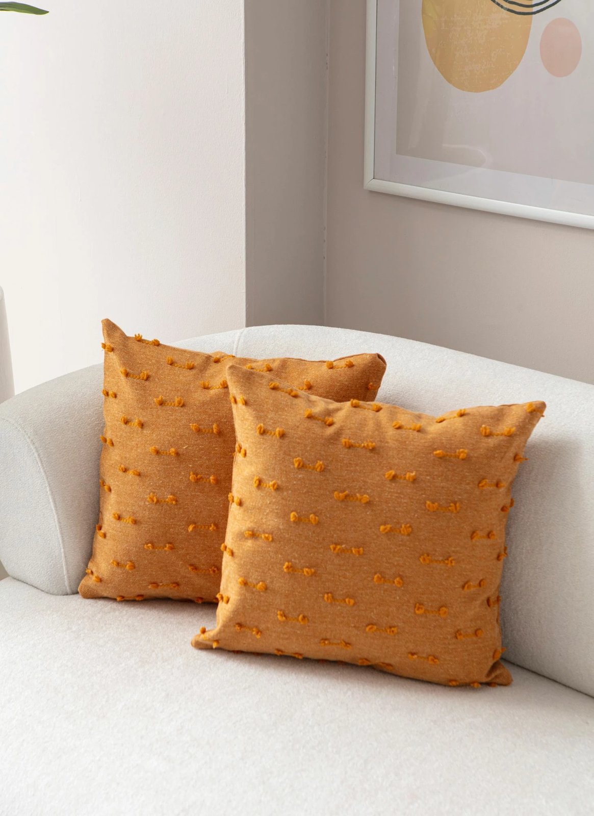 Set mbulesash për jastëkë (2 copë), Evila Originals, Tuffet, portokalli v6