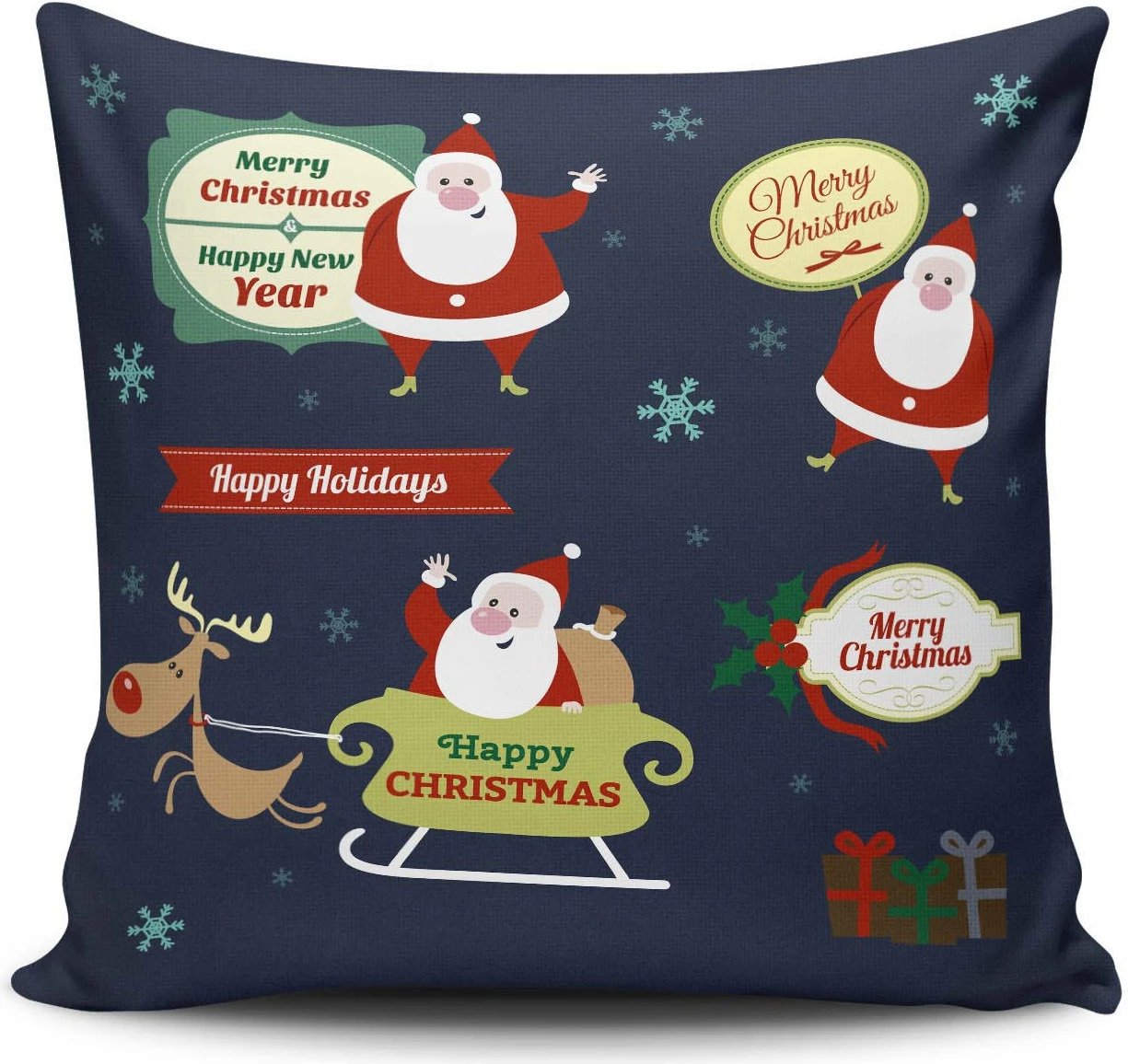 Jastëk dekorativ Aberto Design, NOELKRLNT-9, shumëngjyrësh, 43x43cm