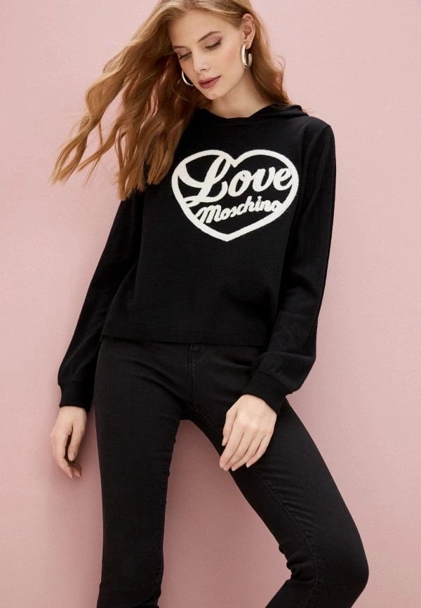 Xhinse për femra Love Moschino, të zeza