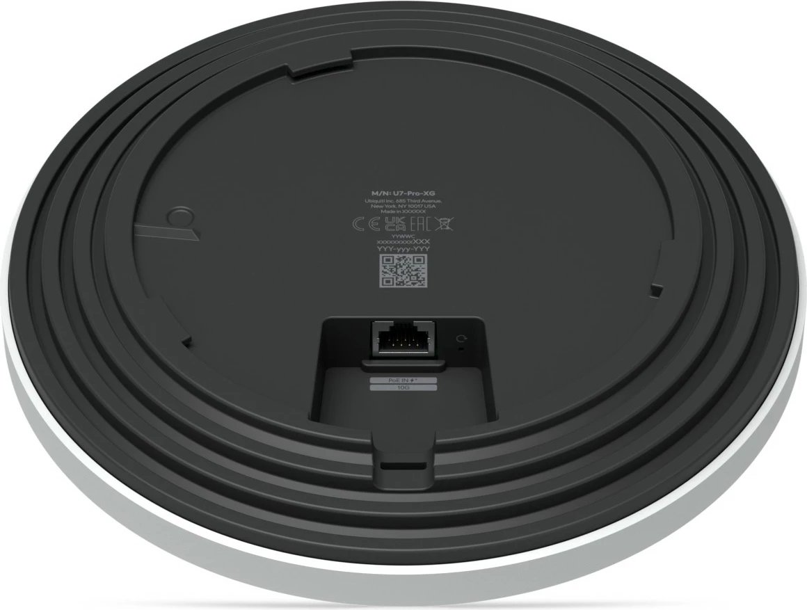 Access point Ubiquiti U7 Pro XG, WiFi 7, 10GbE, i bardhë