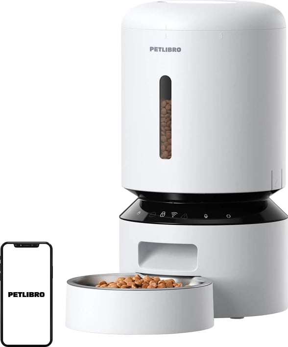 Shpërndarës ushqimi për kafshë Petlibro Granary PL-AF103-34W, 5L, i bardhë