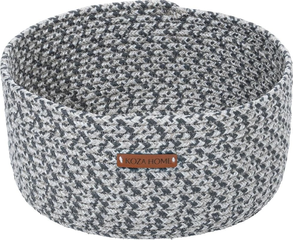 Kuti dekorative prej pambuku, ngjyrë gri dhe antracit, Aberto Design, 30x50cm