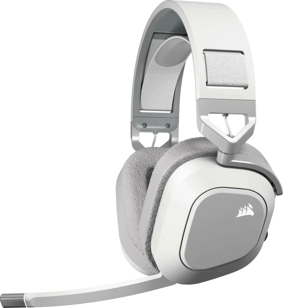 Kufje gaming Corsair HS80 MAX Wireless, Dolby Atmos, 24h, e bardhë