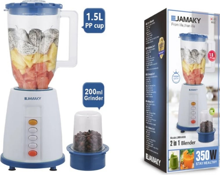 Blender JAMAKY JMK4008 (Bardhë/Kaltër)