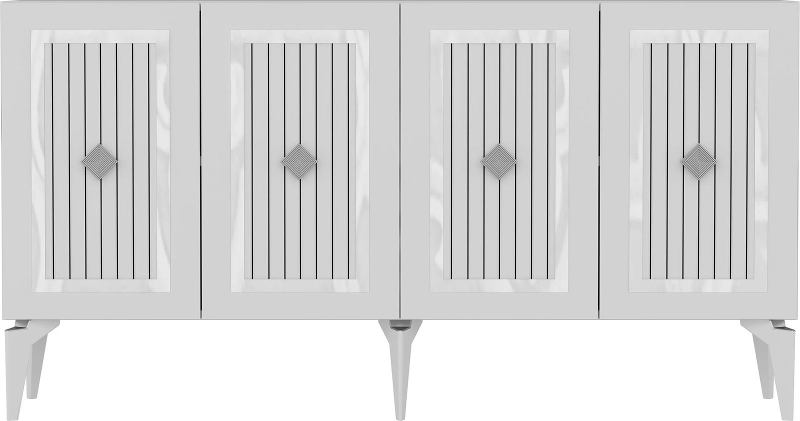 Konsol Nora, e bardhë, argjend