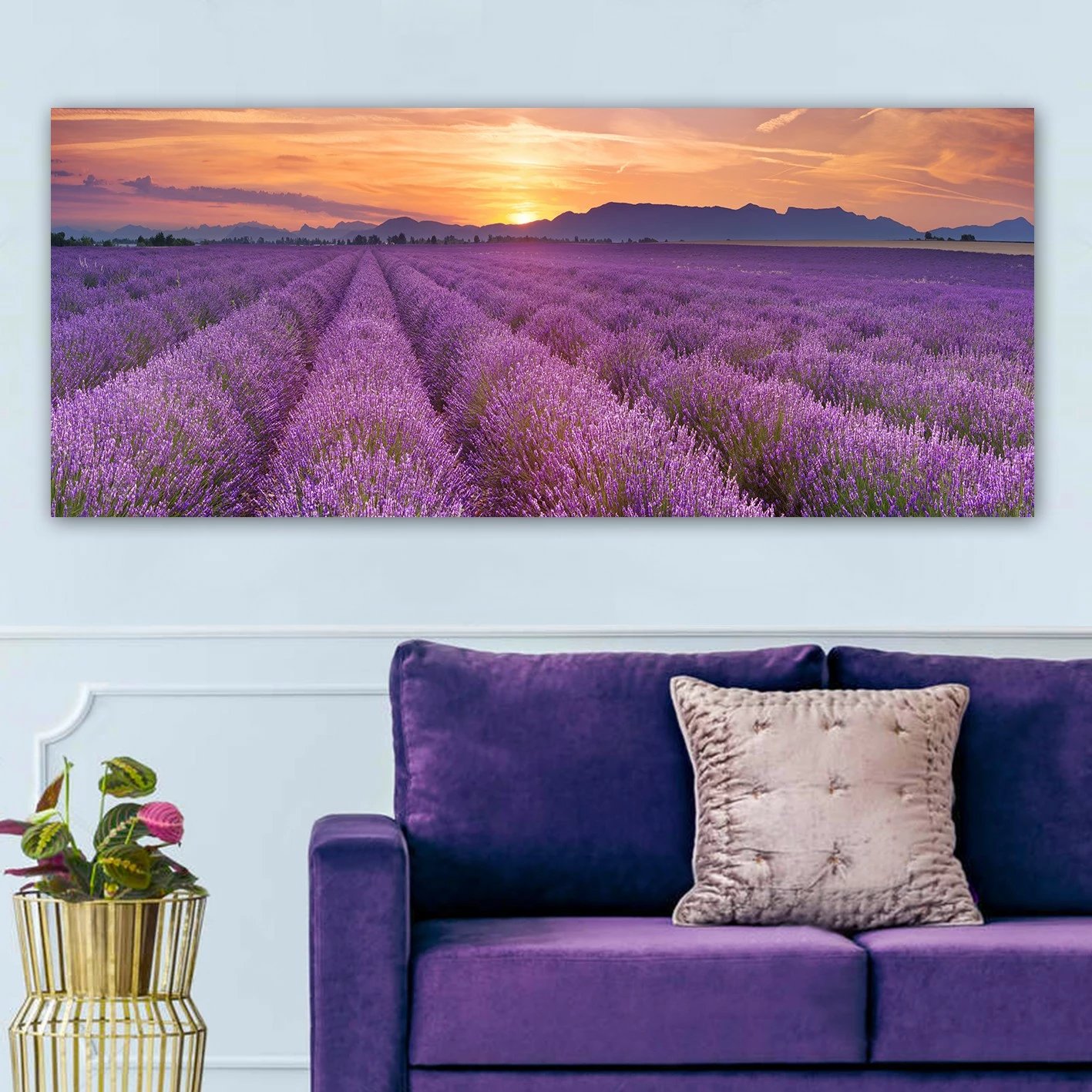 Pikturë dekorative në kanavacë, shumëngjyrëshe, YTY398412370_50120, 50x120cm