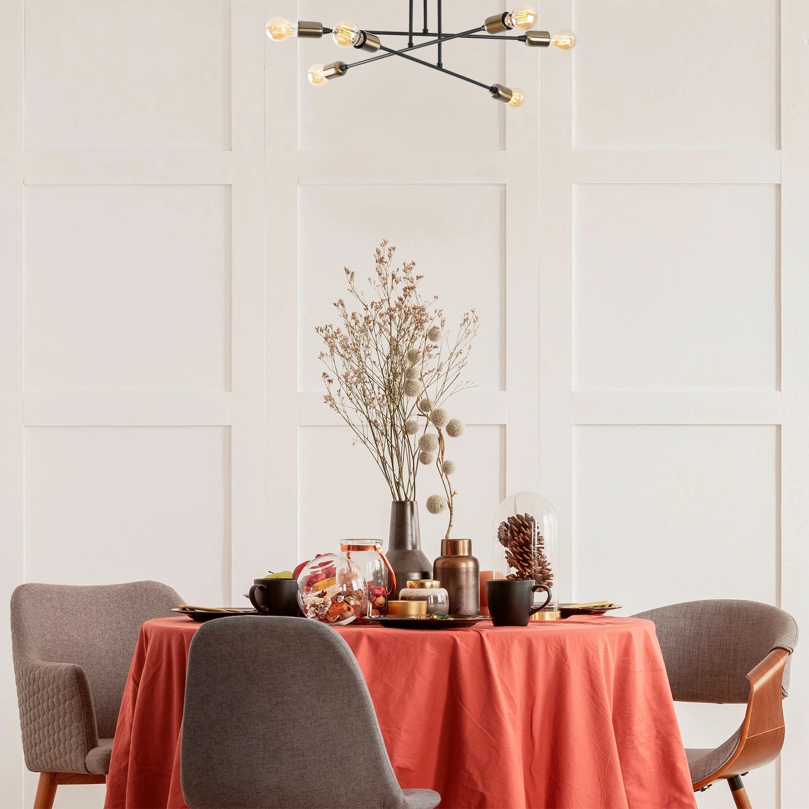 Llambë tavani Opviq, Fleur - 1501, ngjyrë e zezë