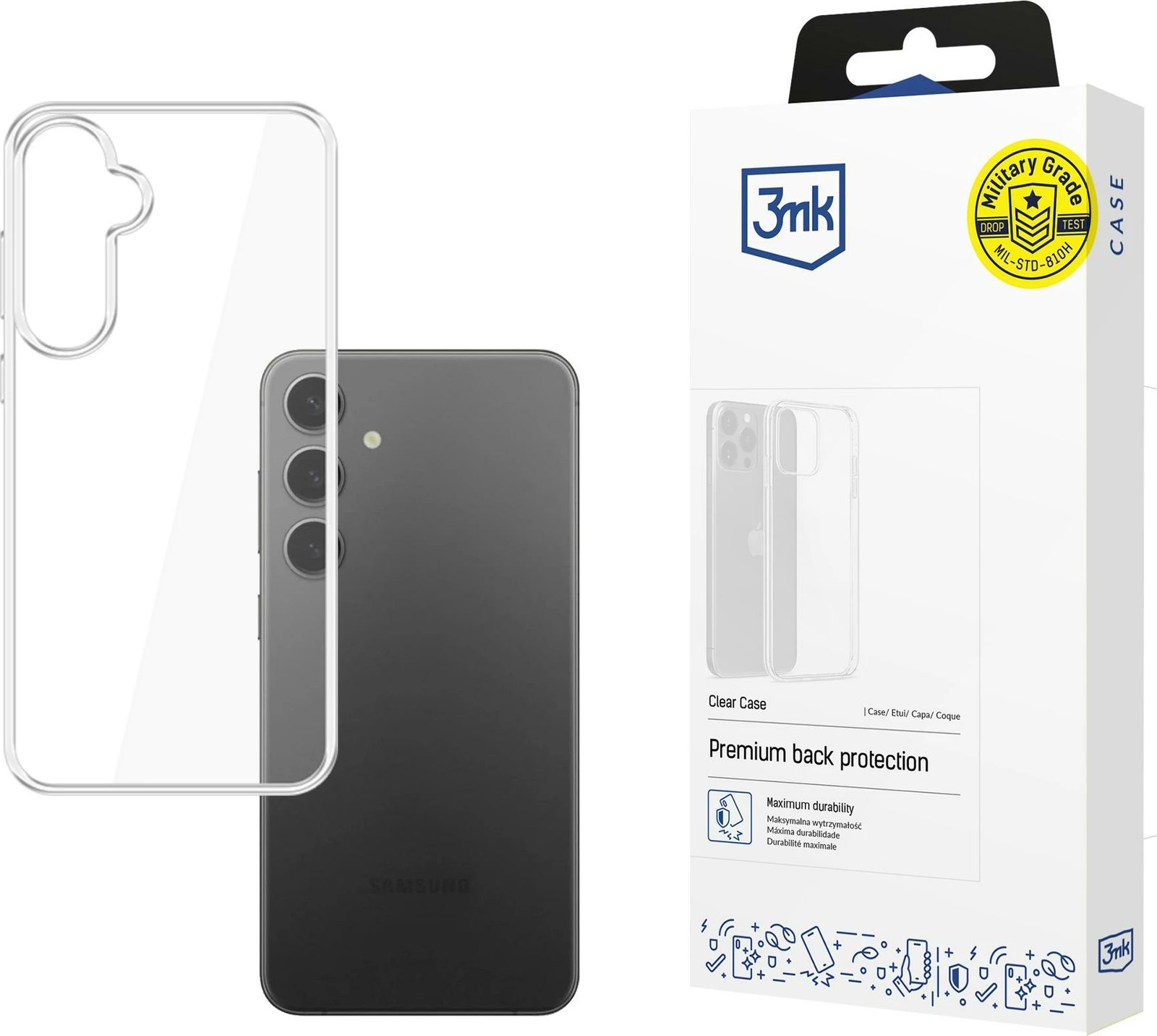 Mbështjellës 3mk Protection Clear Case për Samsung Galaxy S25+, transparent