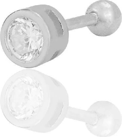 Piercing argjendi Jumeon, SGTL12421, ngjyrë argjendi