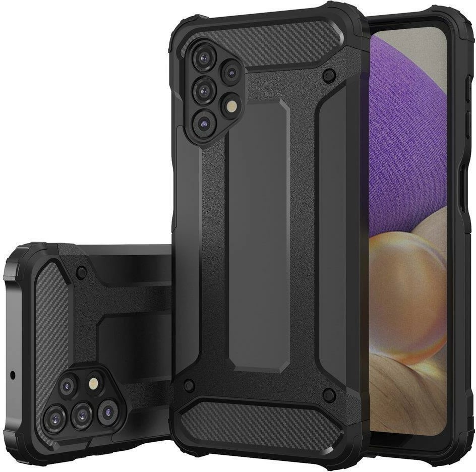Mbështjellës Hurtel Hybrid Armor për Samsung Galaxy A73, i zi