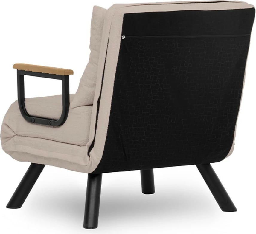 Krevat-karrige një vendës, Sando v2, ngjyrë krem