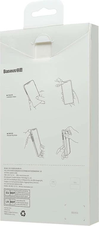 Mbështjellës magnetik Baseus Crystal me xham të temperuar për iPhone 14 Pro Max, transparent