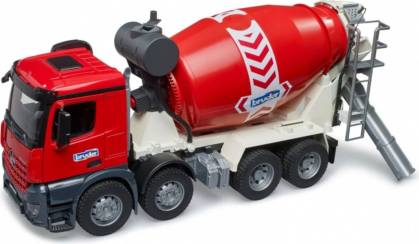 Kamion mikser betoni BRUDER Mercedes Benz Arocs, 1:16, Kuq