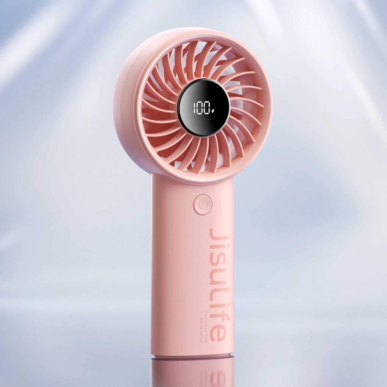 Ventilator dore Jisulife Handheld Fan Life4, 3600mAh, USB-C, Rozë