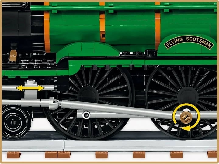 Set ndërtimi Cobi Flying Scotsman, 2677 pjesë, jeshile