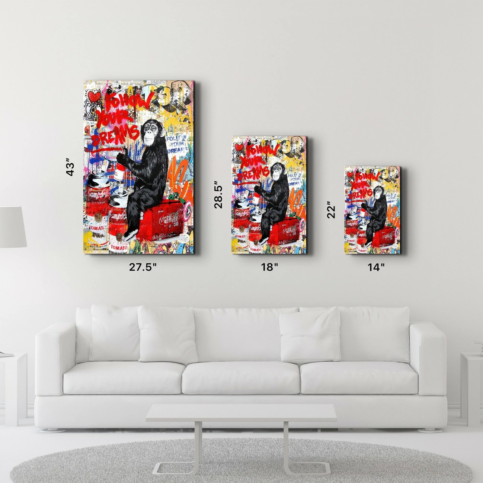 Pikturë dekorative prej xhami të temperuar, Wallity, CAM-6014, 46x72cm