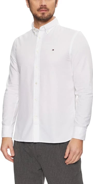 Këmishë Tommy Hilfiger meshkuj, e bardhë